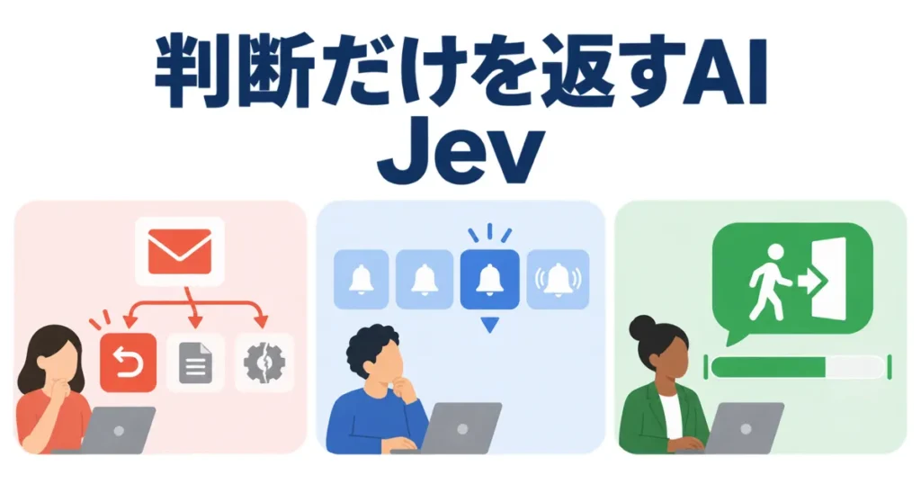 Jevとは、文章を書かないAIとLLMの違いと向いている判定