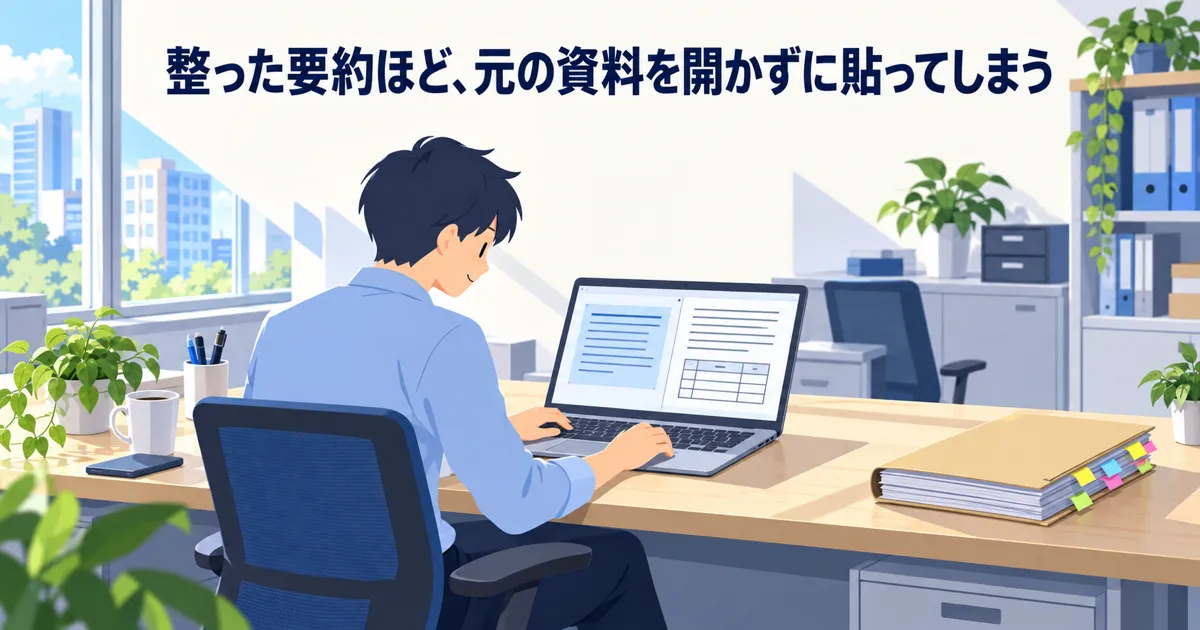 生成AIが間違えやすいのは要約の数字と「誰が何をしたか」、ハルシネーションとは何かの図解