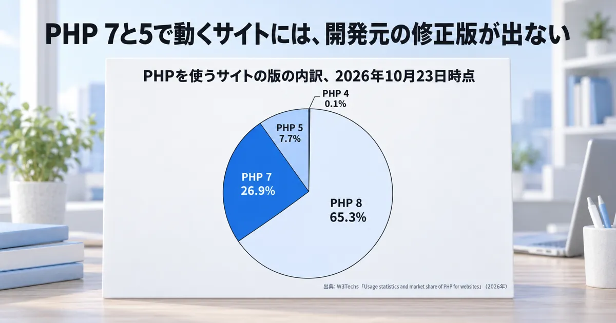 返ってきた答えのどこを見れば、パッチ適用済みと言えるかの図解